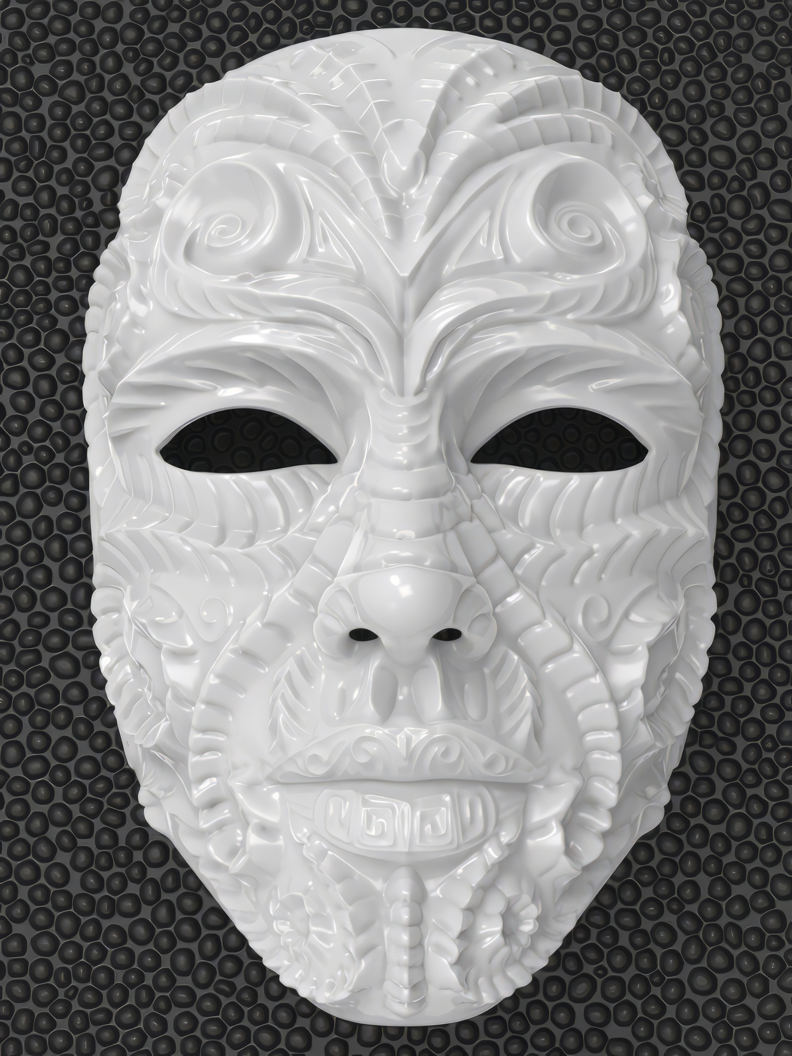 Another Filigree Mask - Studded Swirls