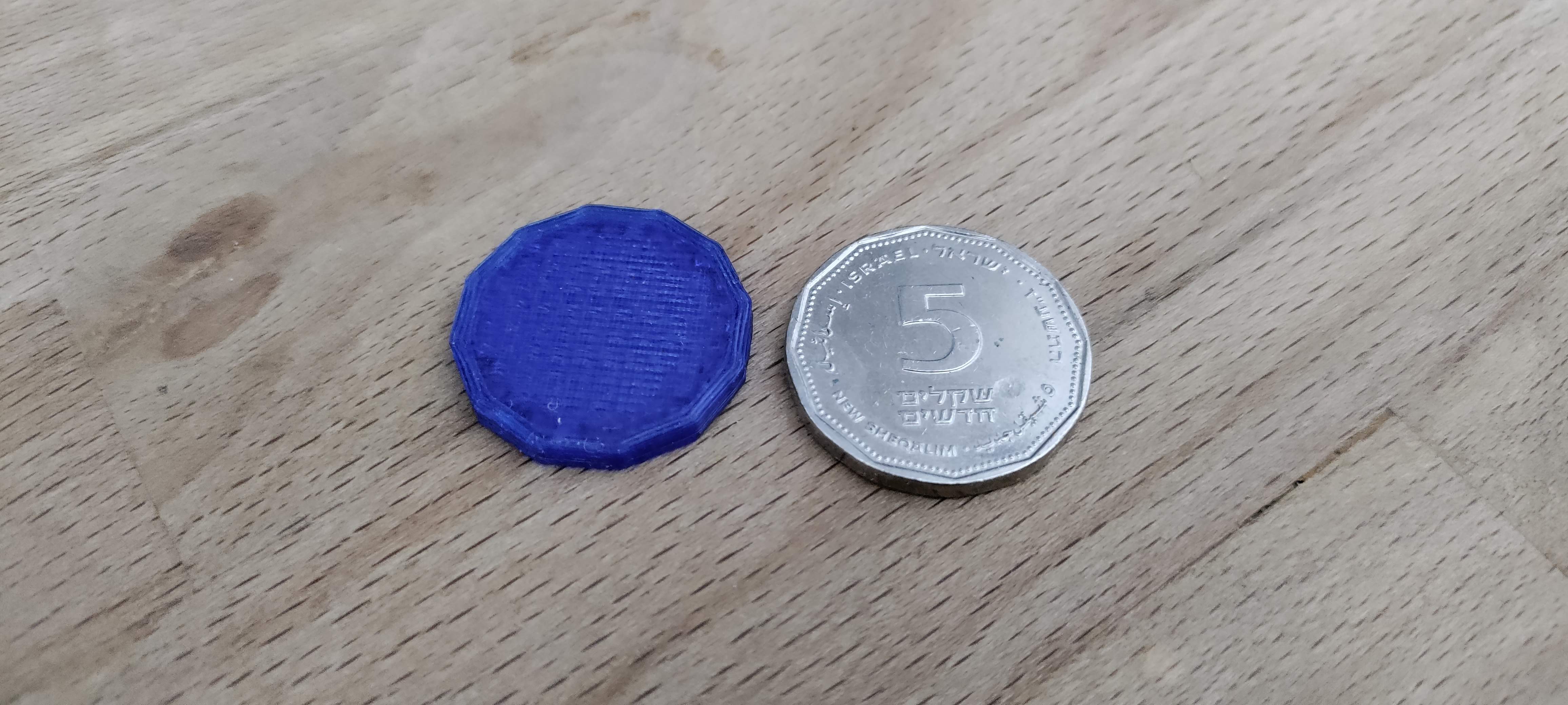 5 NIS (shekel) coin for shopping cart