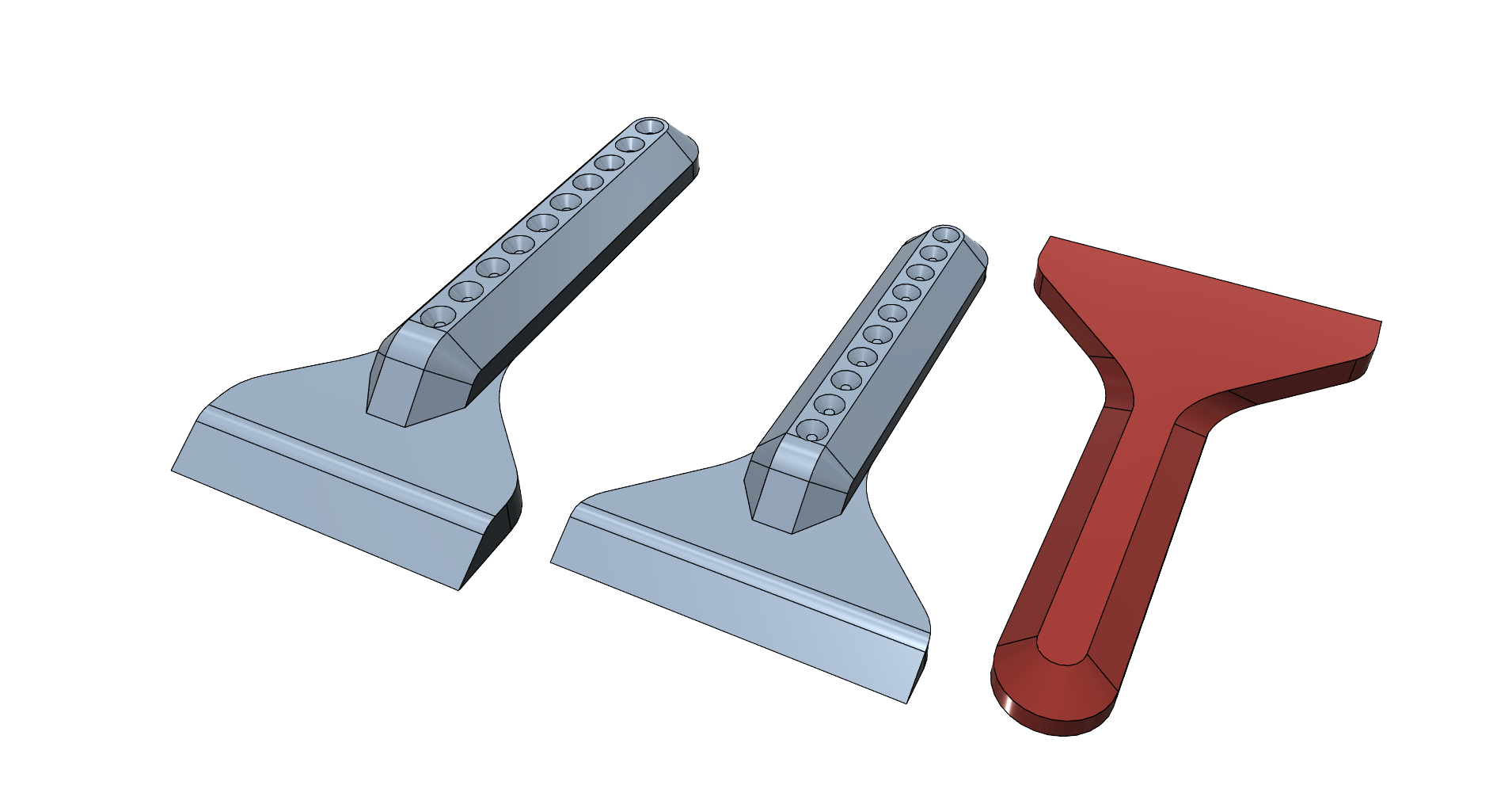 Scraper easy printable ergonomic