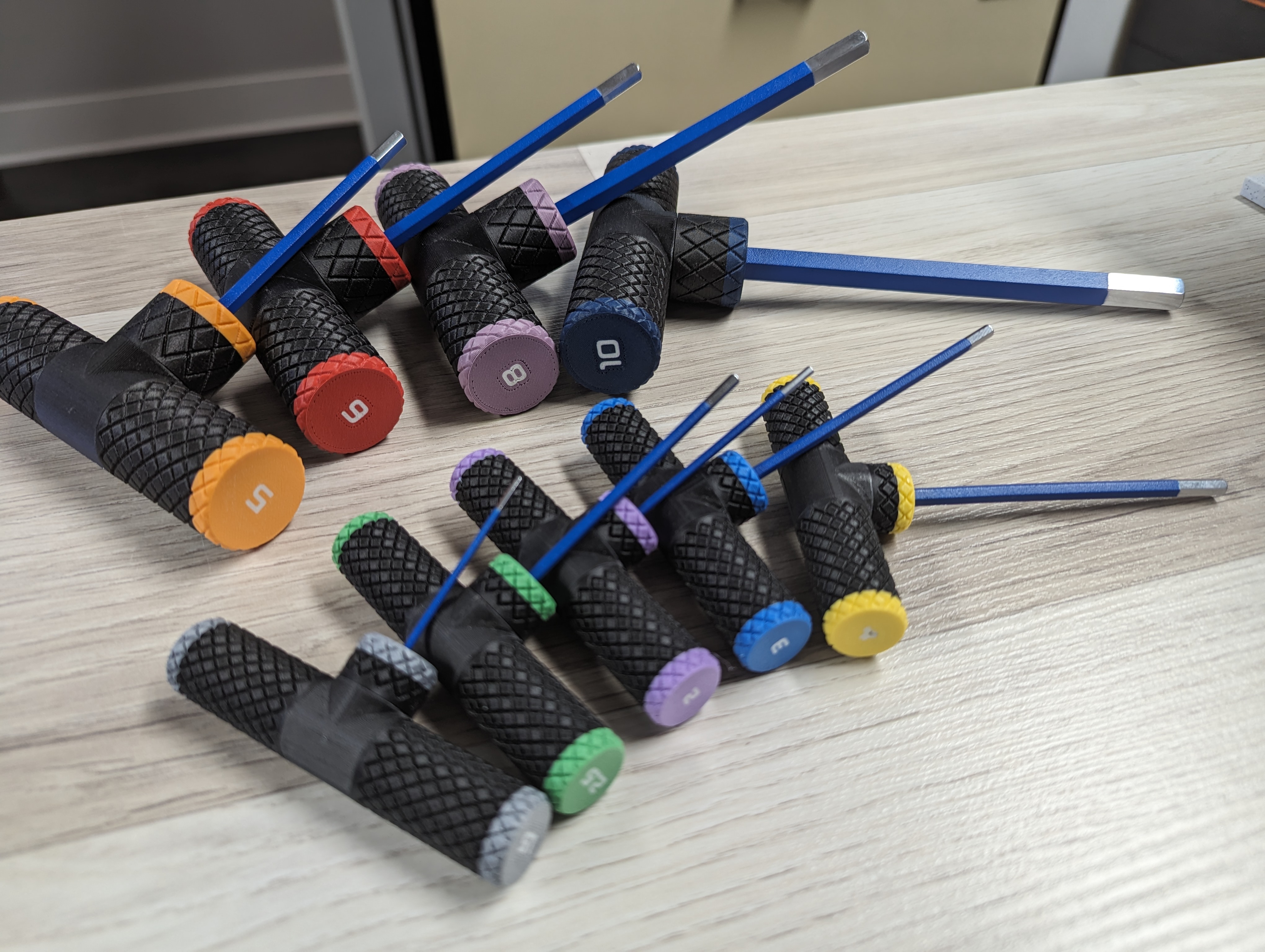 (Metric) Ultimate T-Handle Hex Key Set