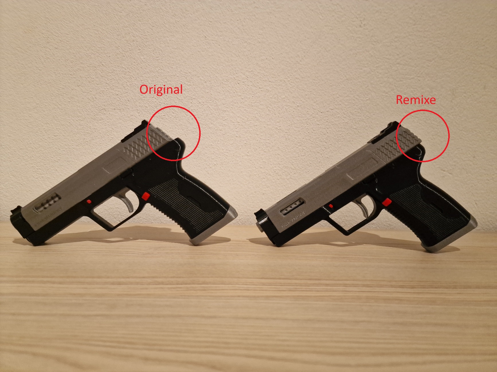 3DWORKBENCH 9mm Simple Concept Pistol Remix