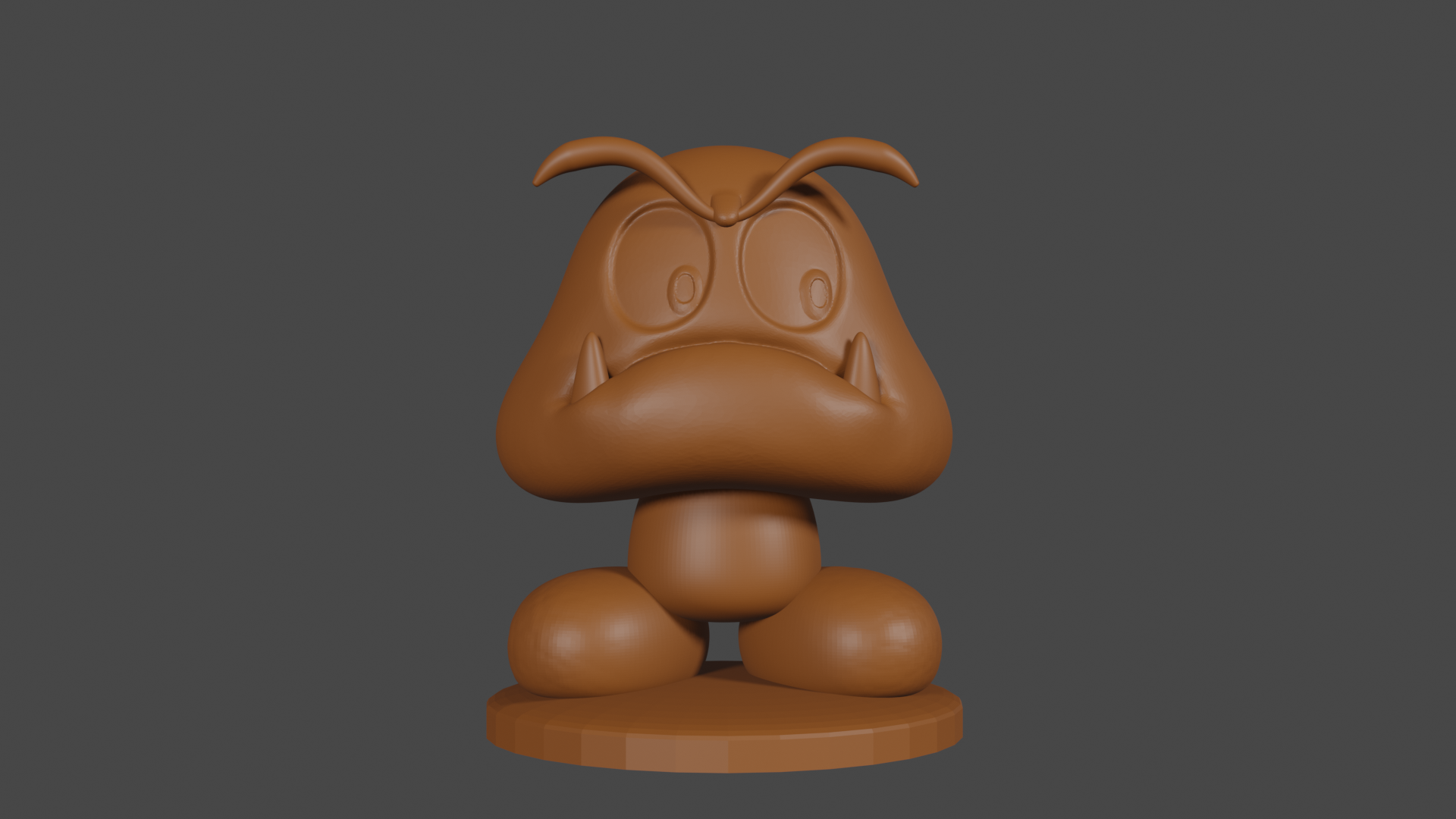 Mario inspired, Goomba, Tabletop DnD miniature