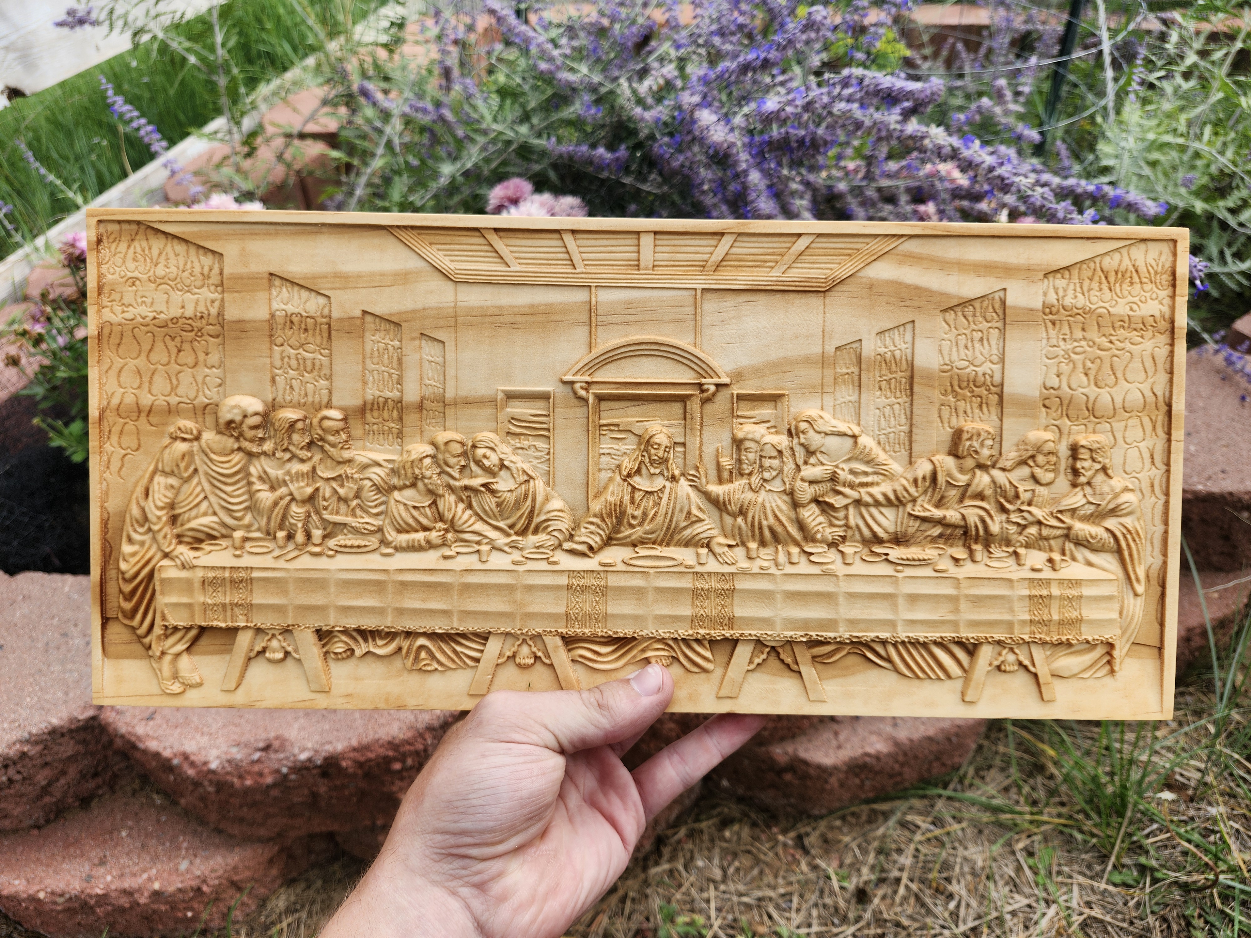 The Last Supper cnc router relief