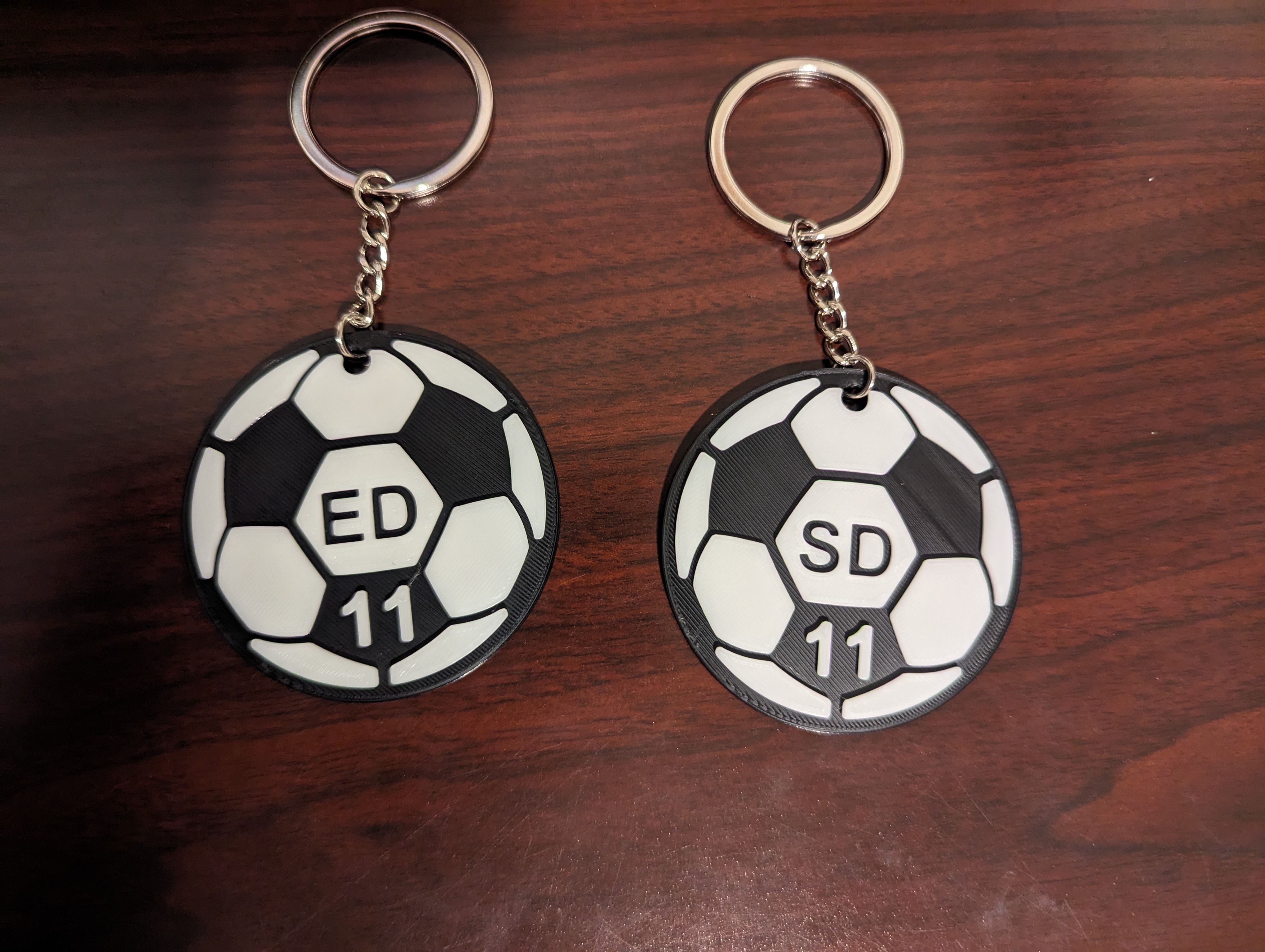 Customizable Soccer/football Keychain