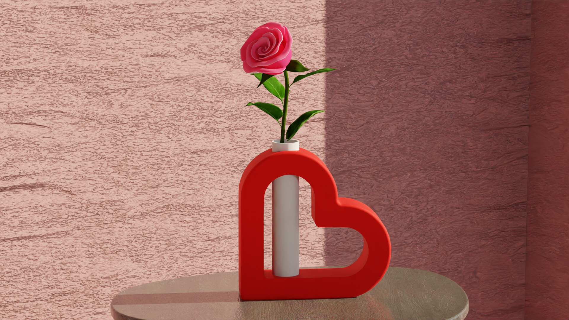 Heart Vase - Flower Vase (Decoration)