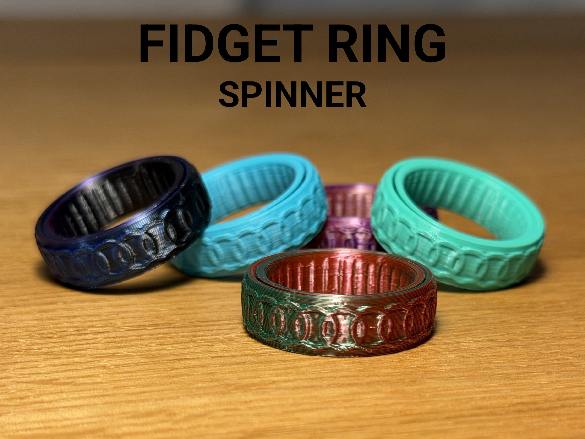 Fidget Ring Spinner (11 Different Sizes)