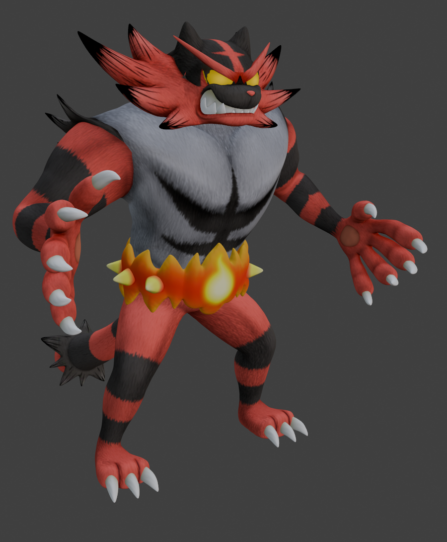 Incineroar from Pokemon & Super Smash Brothers