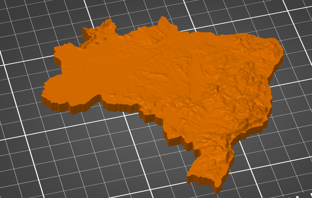 Brasil Topographic Map