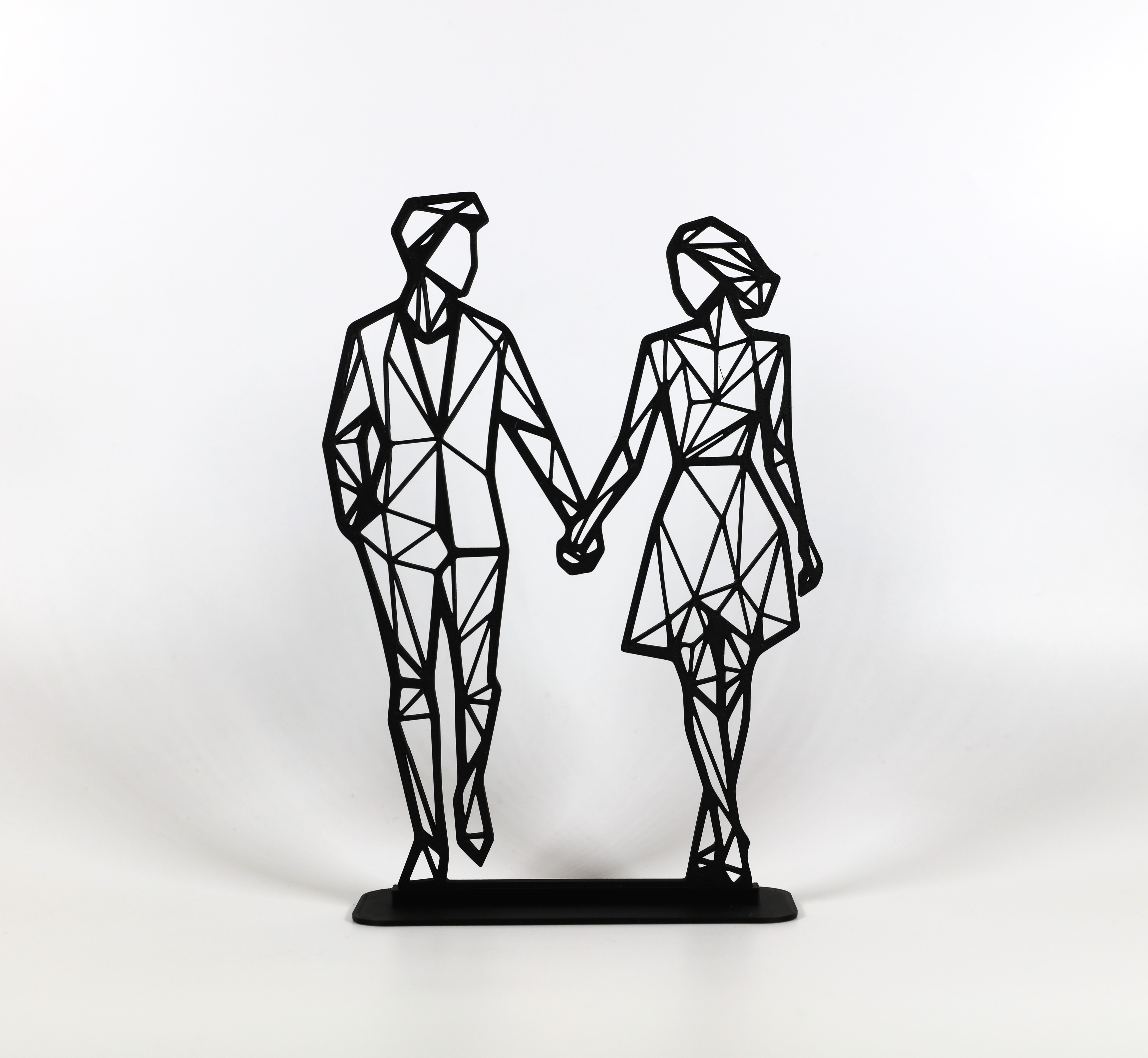 Geometric Low Poly Valentines Couple