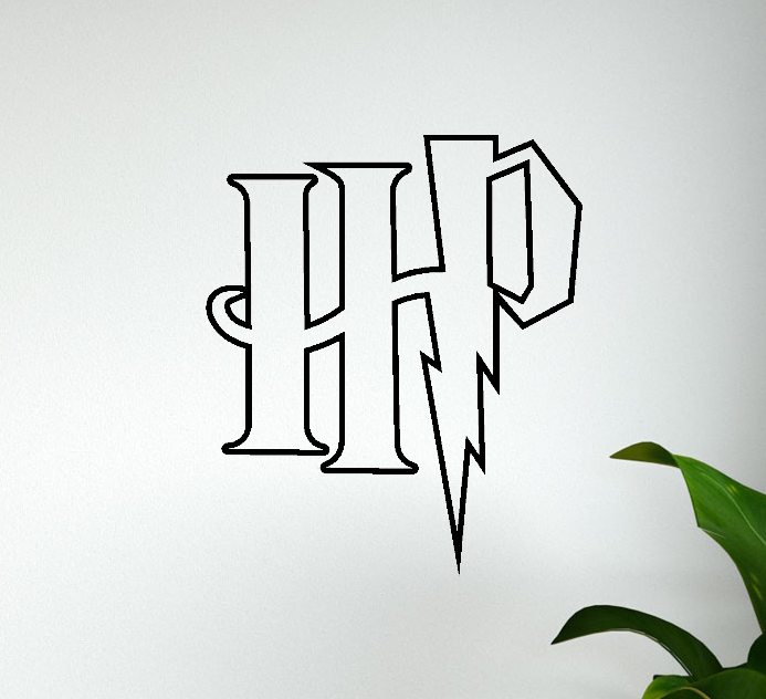 Harry Potter logo silhouette
