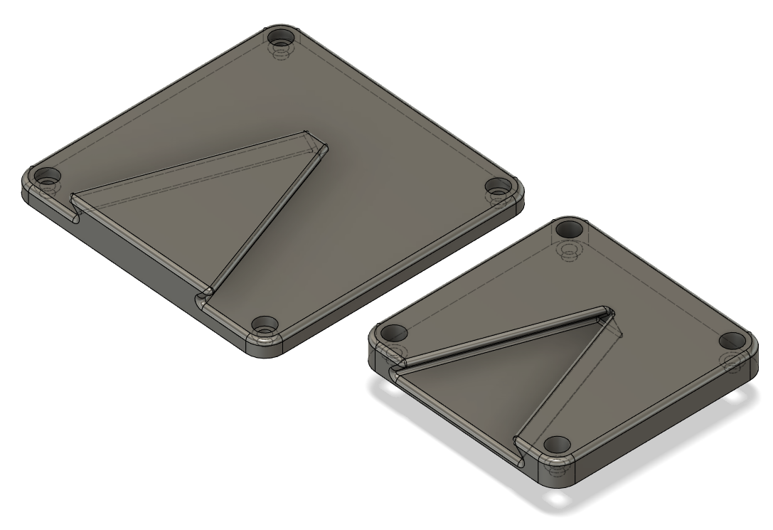 VESA 100/75 quick release