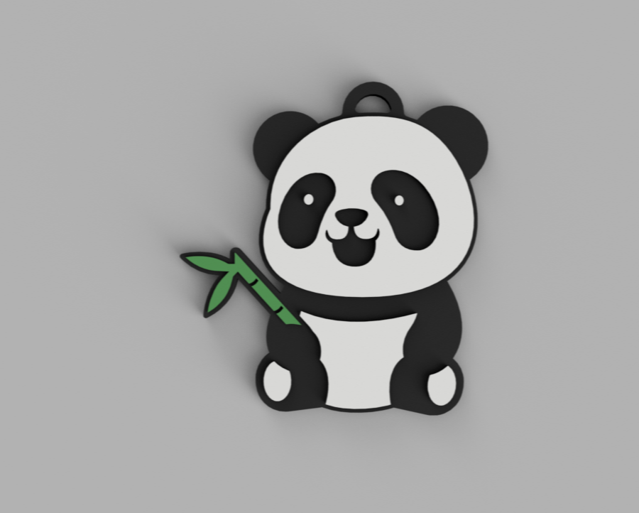Panda keychain