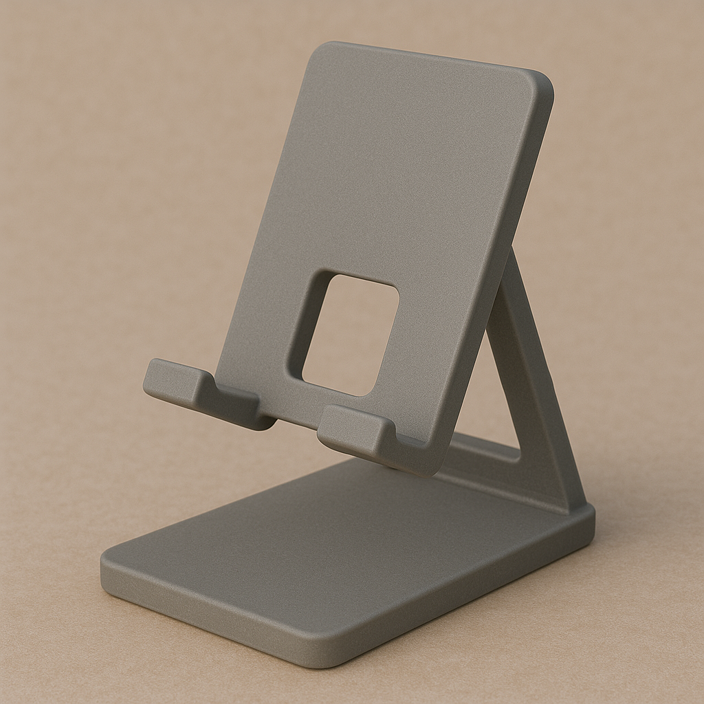 Minimalist desktop phone holder