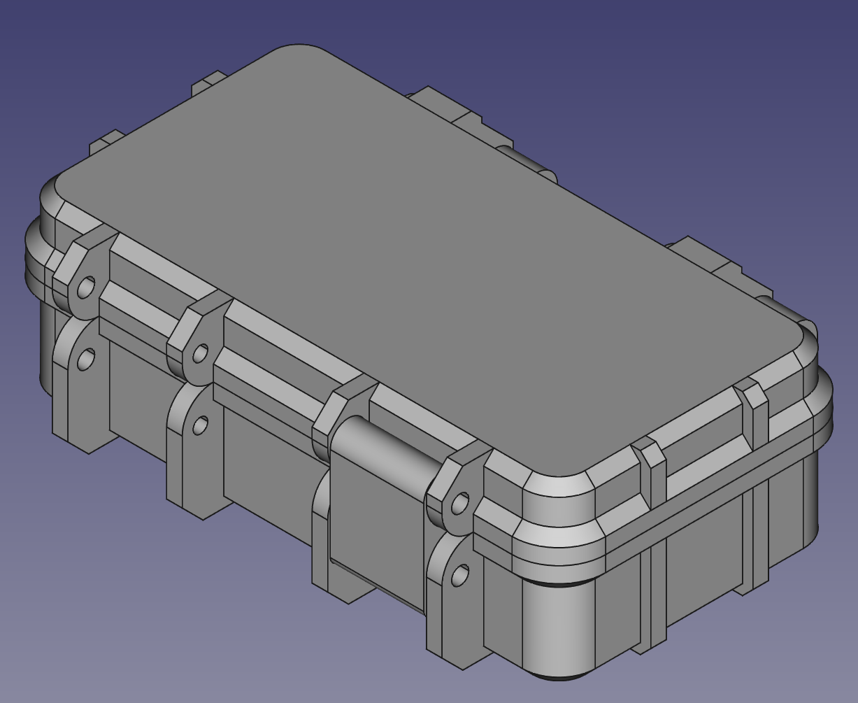FreeCAD Rugged Box (Parametric)