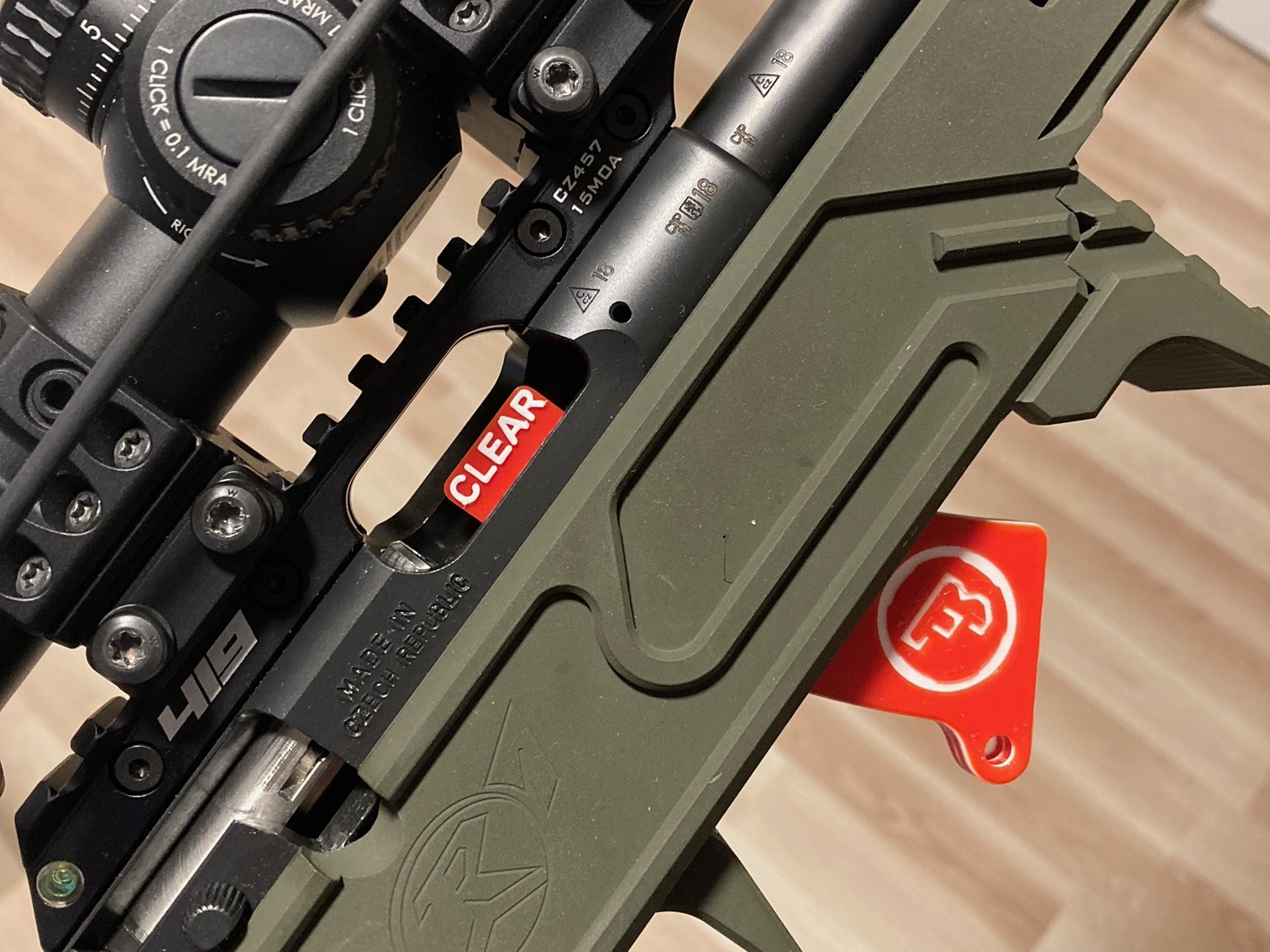 CZ 455 457 MAGAZINE FLAG