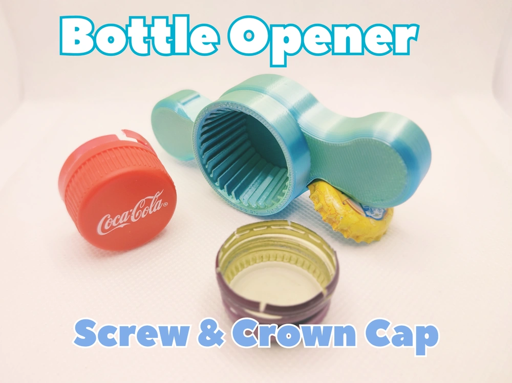 Allround Bottle Opener for Screw & Crown Caps