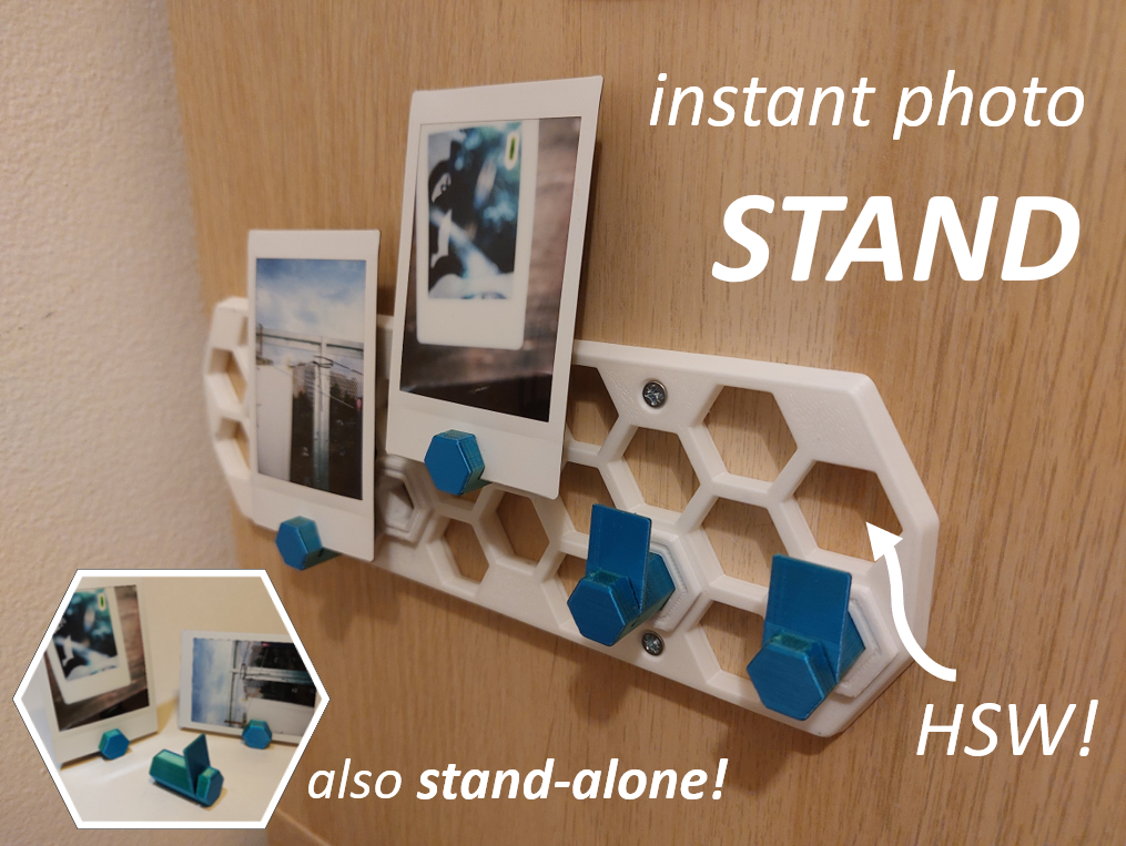 Instant photo or paper note HSW compatible stand