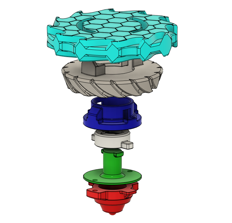 SilverBee Fighting Top (Beyblade Style)