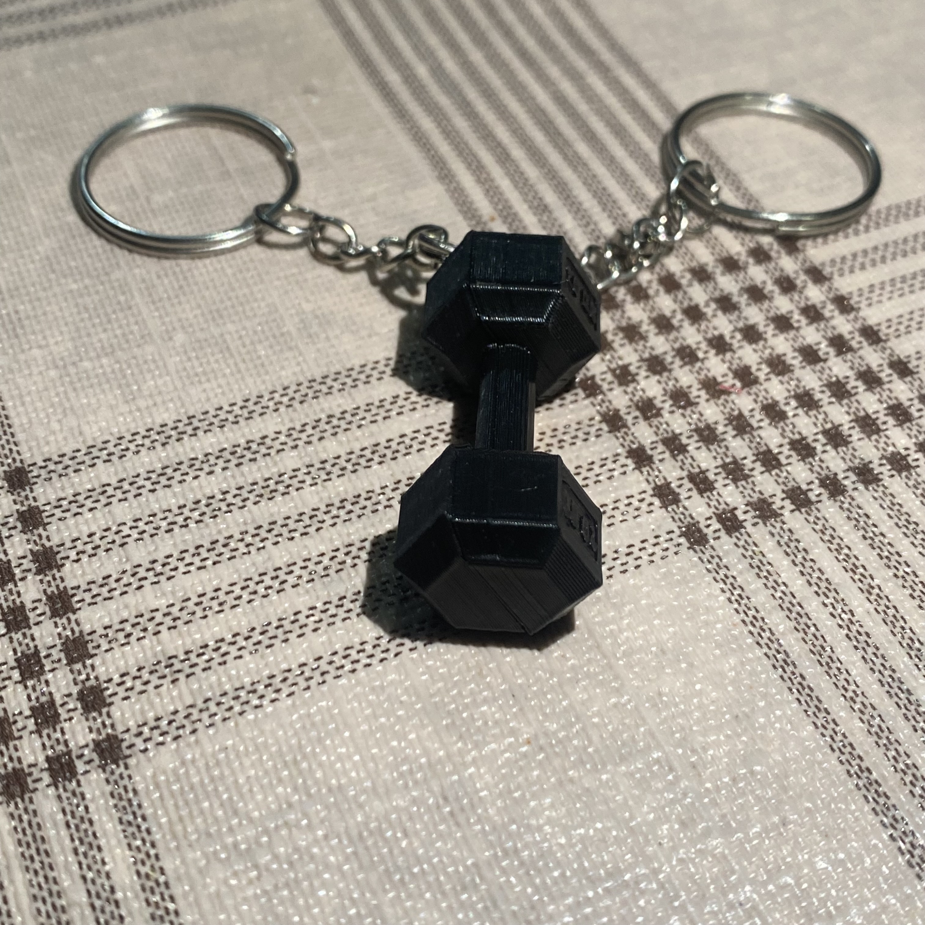Llavero Mancuerna con ImΓ‘n / Magnet Dumbbell Keychain