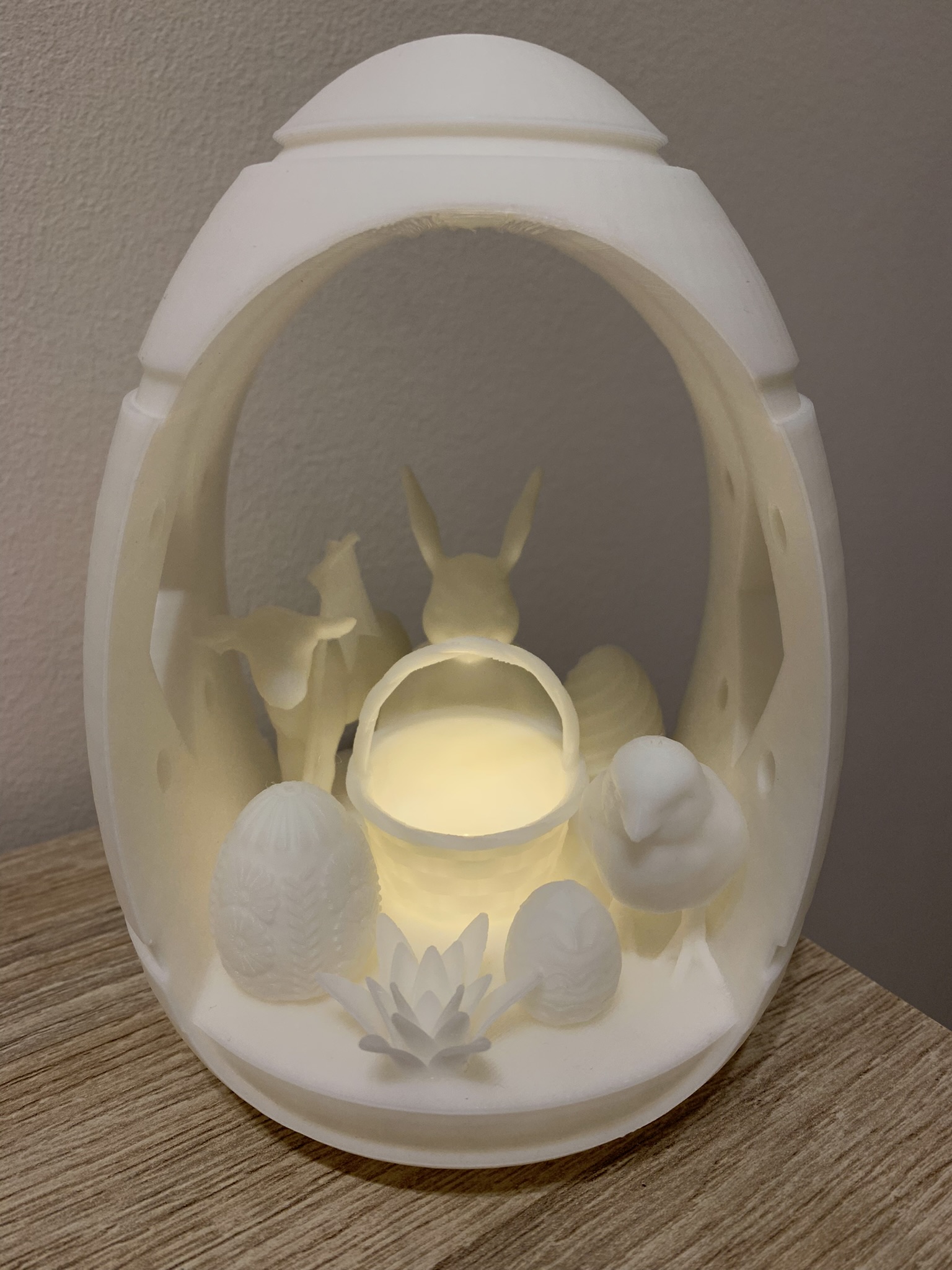 Easter Egg - with tea light