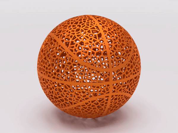 Airless Voronoi Basketball