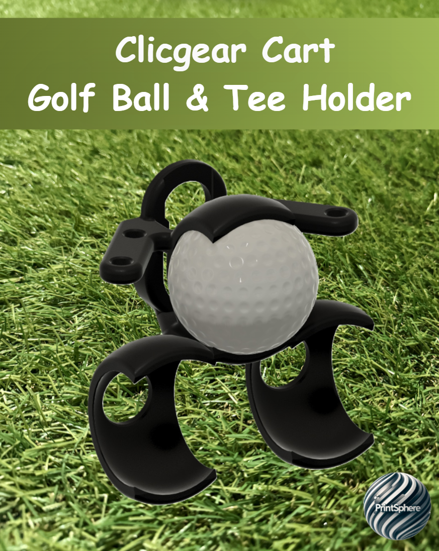 Golf - clicgear V3+ - Golf ball Holder - plus Tee Holder