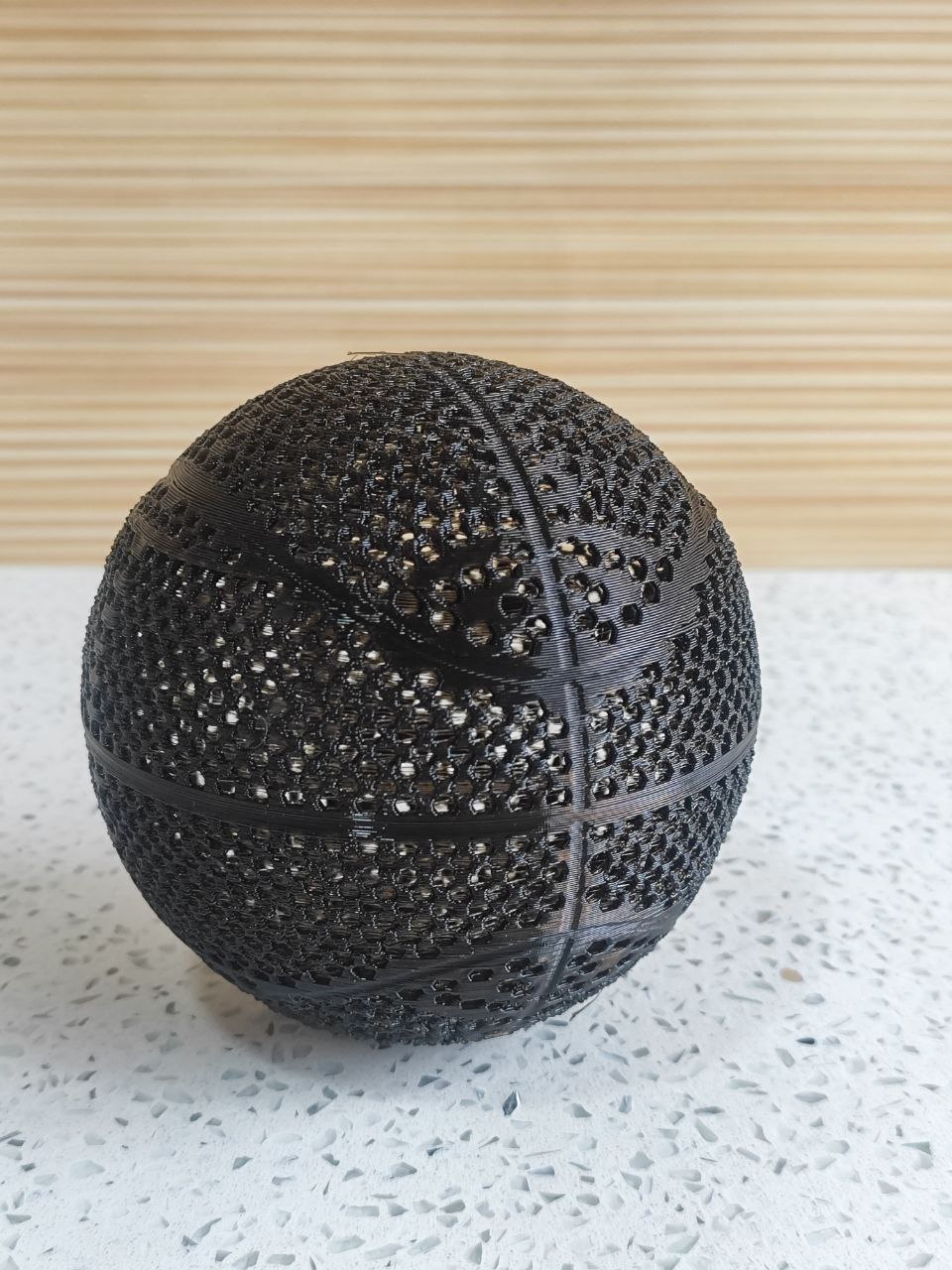 Airless basketball two sizes 240mm and 120mm
