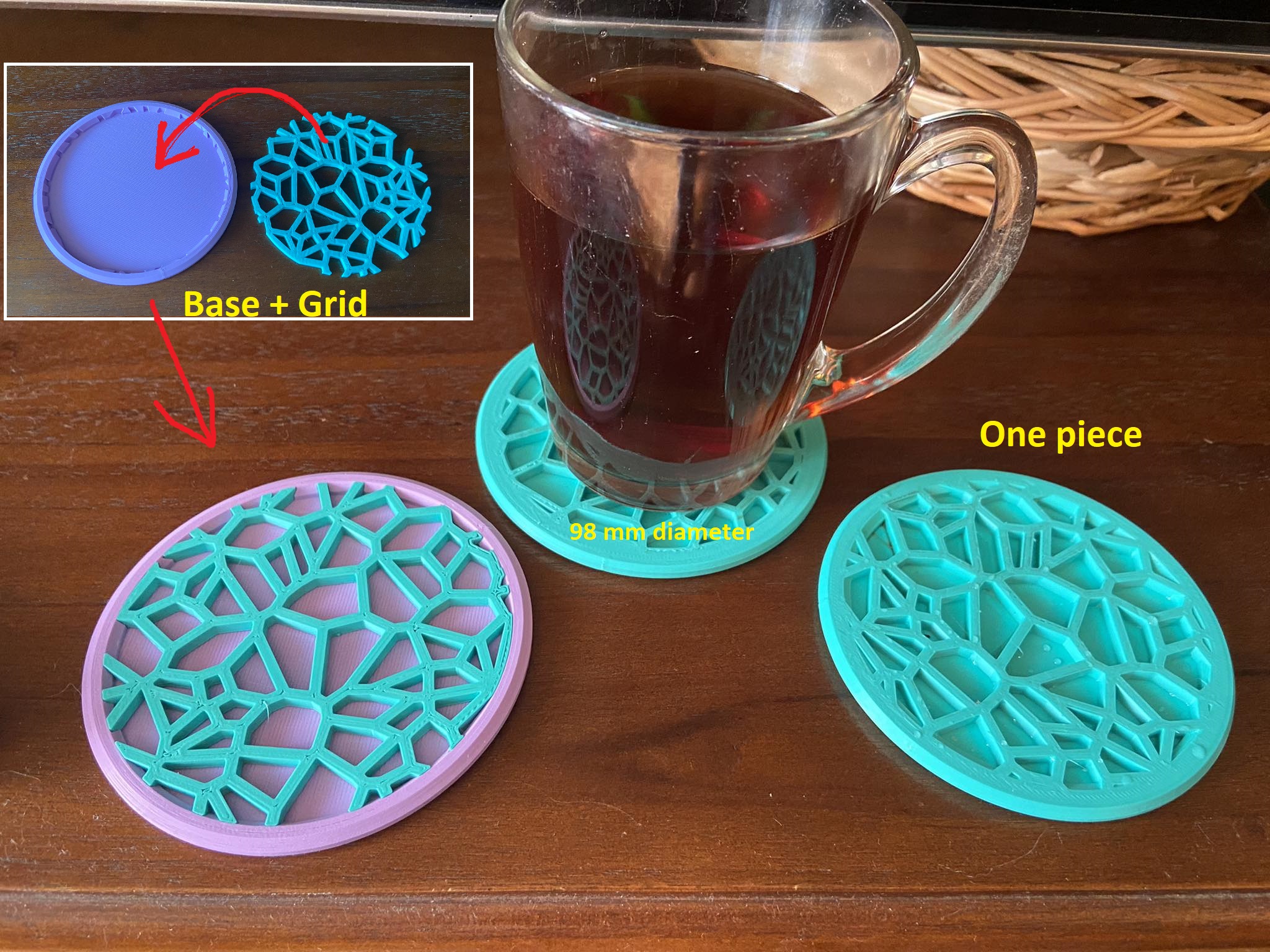Coaster coaster - Voronoi Coaster
