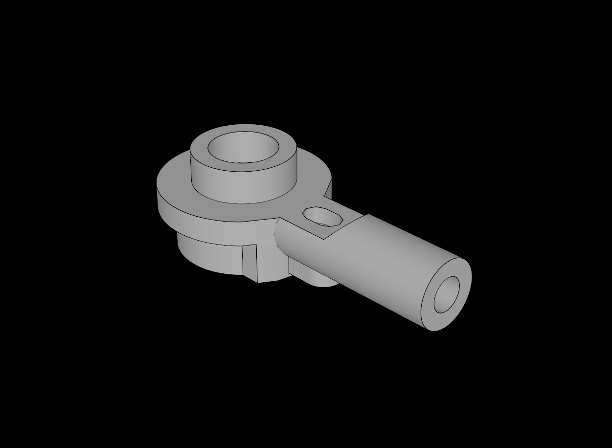 Lego Compatible (32828.dat) Plate 1 x 1 Round with Bar