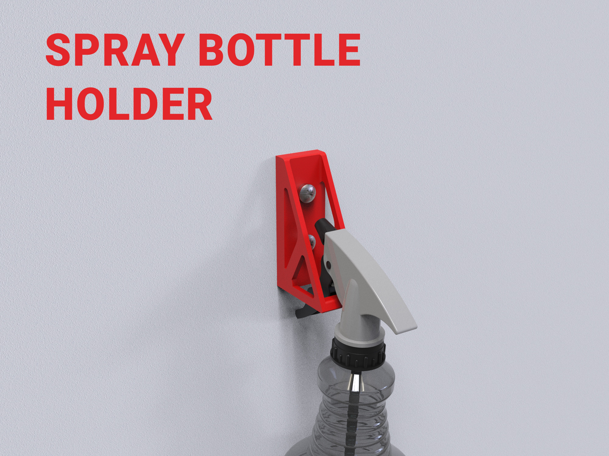 Universal Spray Bottle Holder β Wall-Mounted