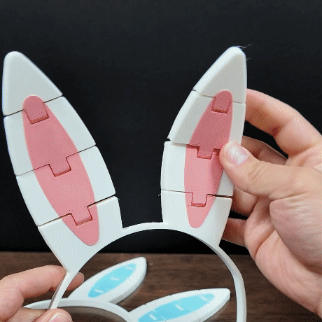 Articulated Wearable Easter Bunny Ears