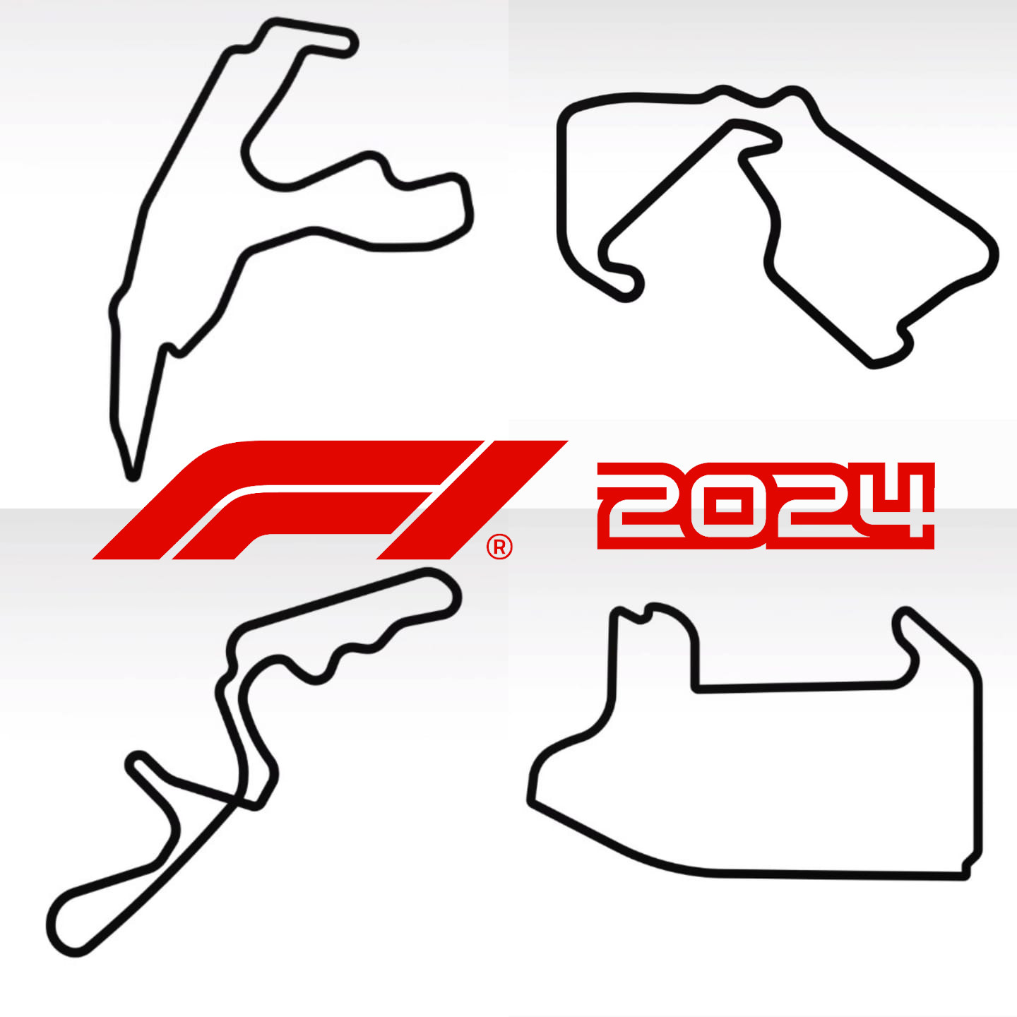 F1 2024 Wallart All Tracks