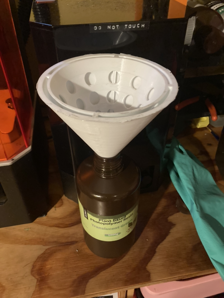 Funnel for Disposable Resin Filter