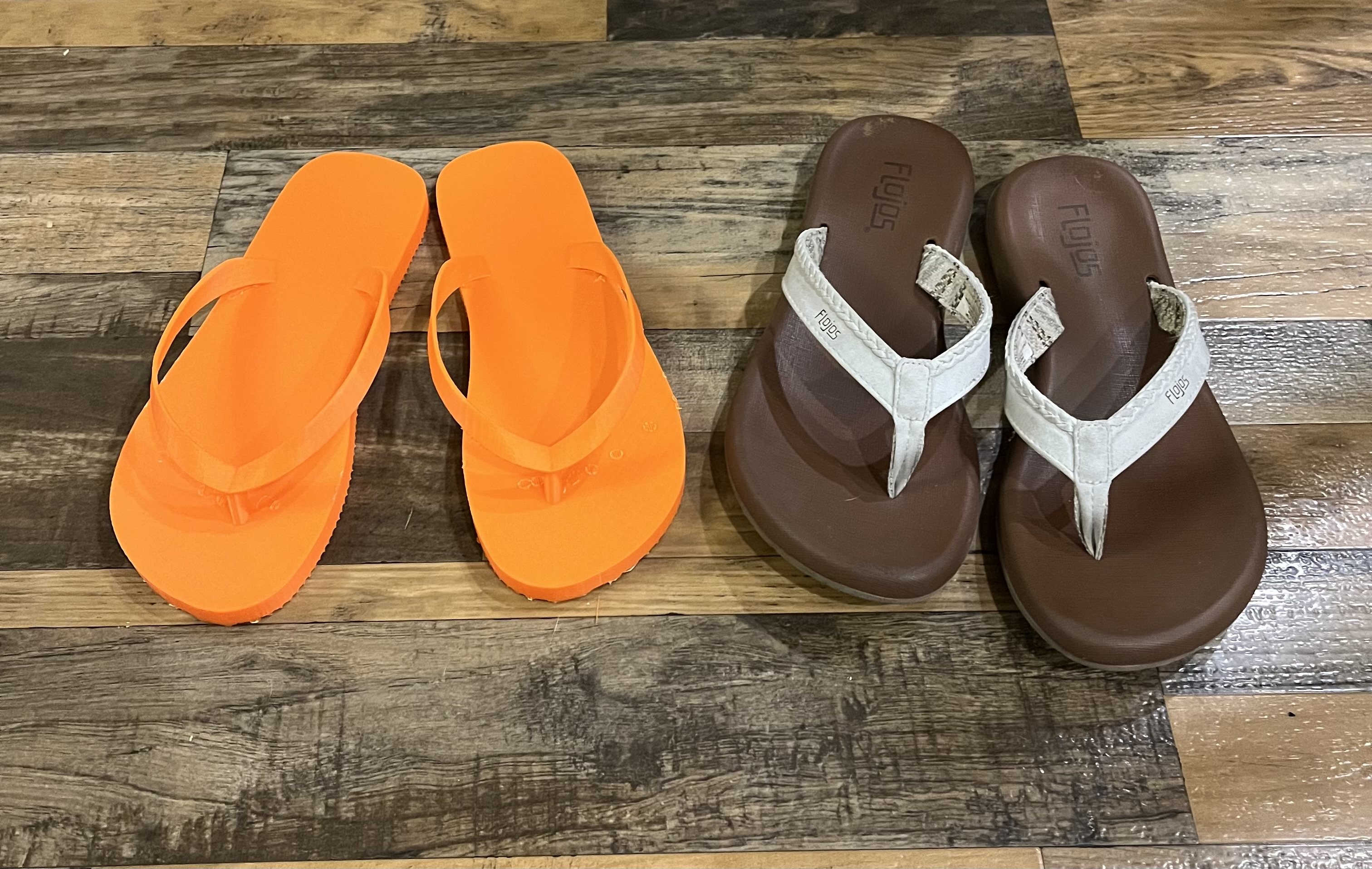 Printable flip-flops