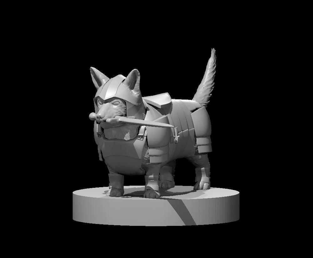 Achilles the Corgi Paladin