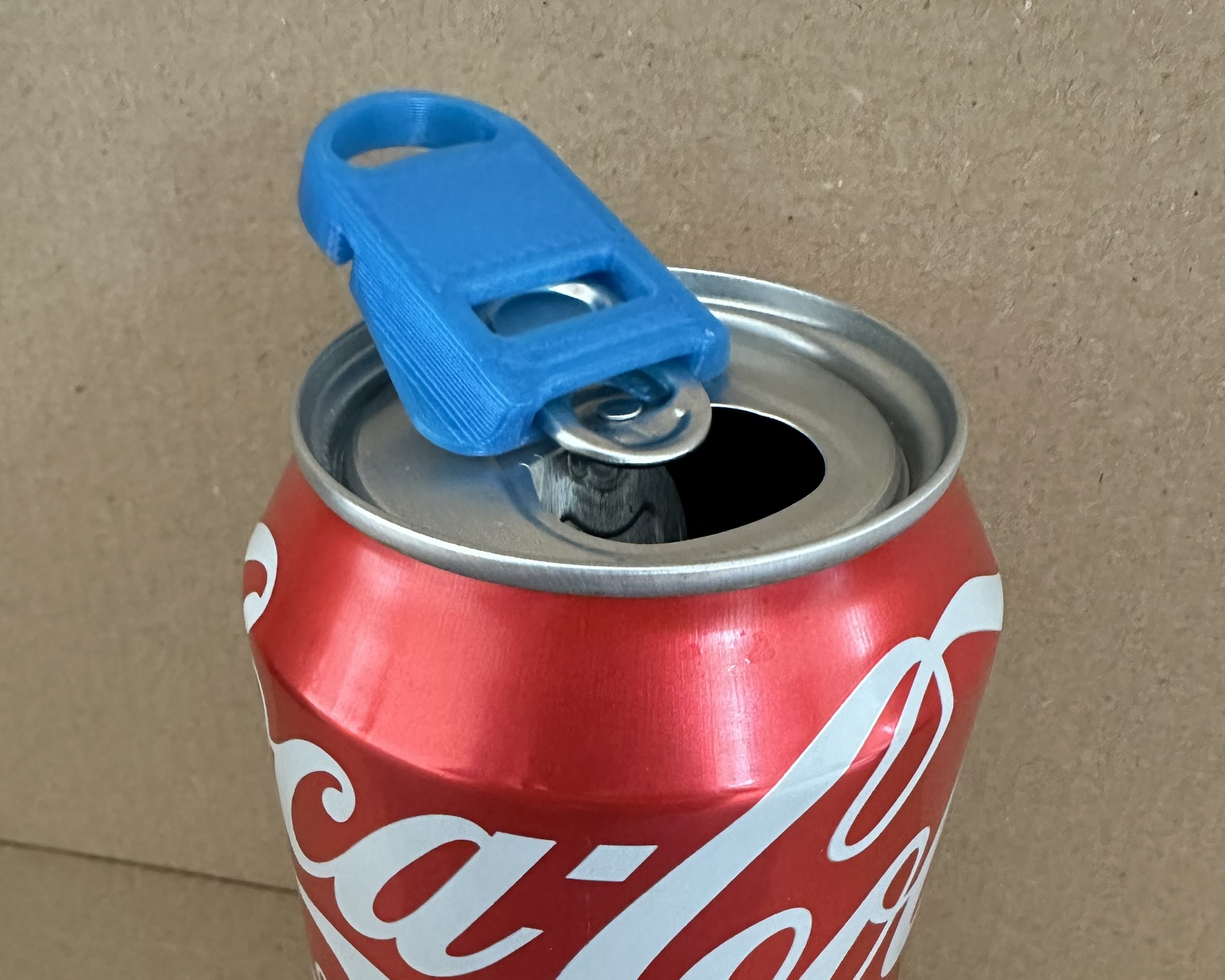 Soda can opener - with option to use as lid