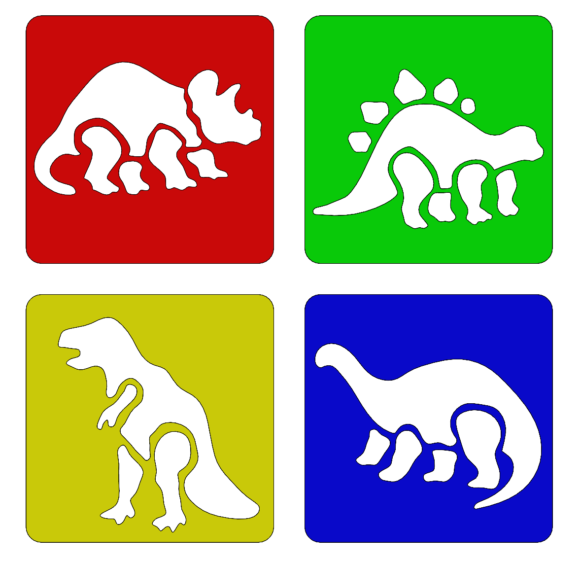 Dinosaur Stencils