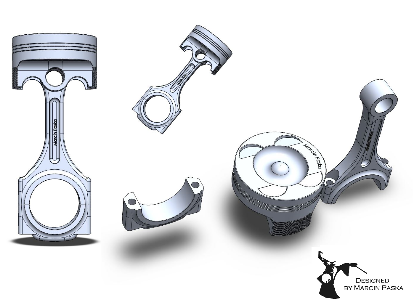 Piston - key chain