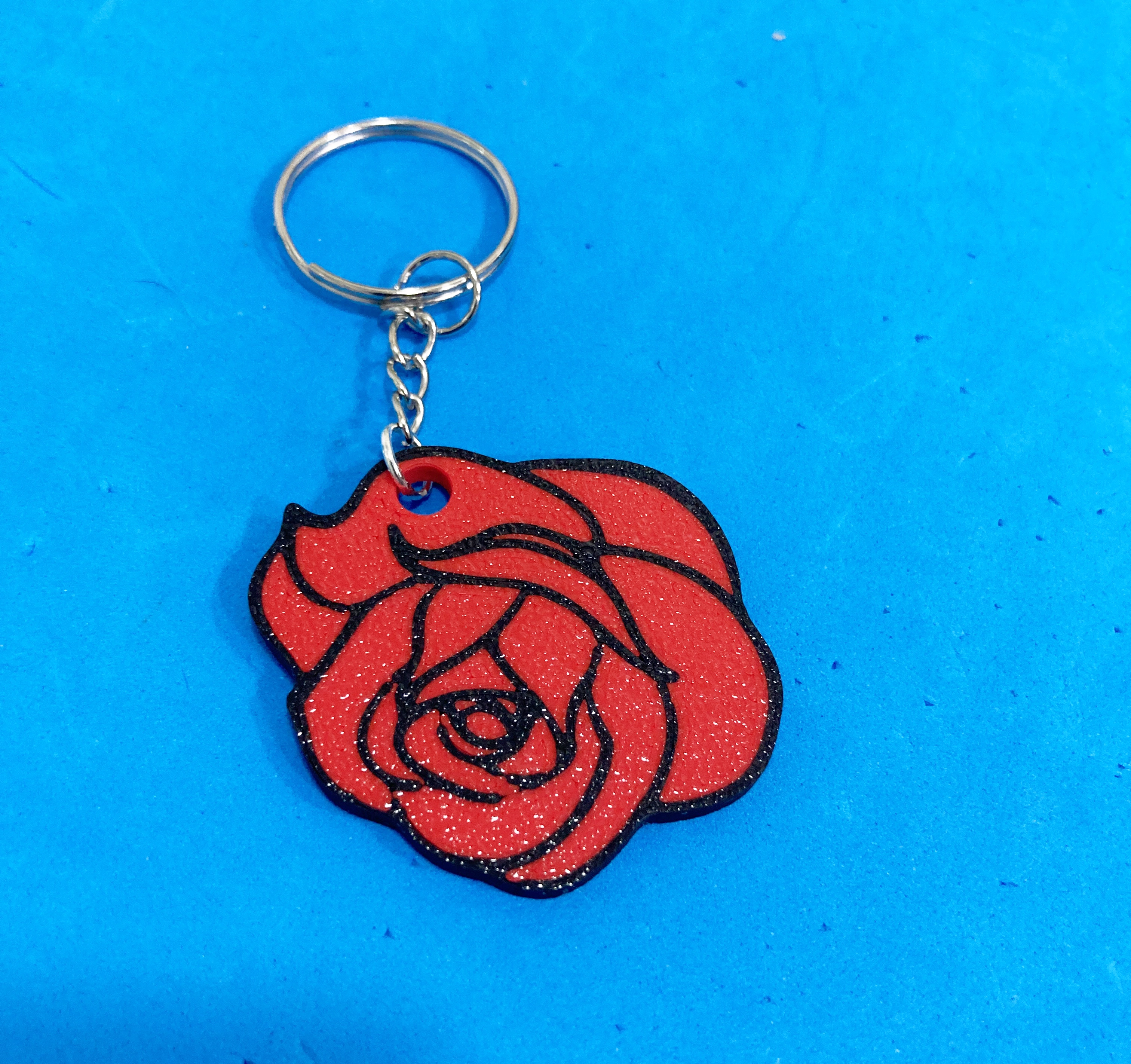 Rose keychain / Llavero Rosa