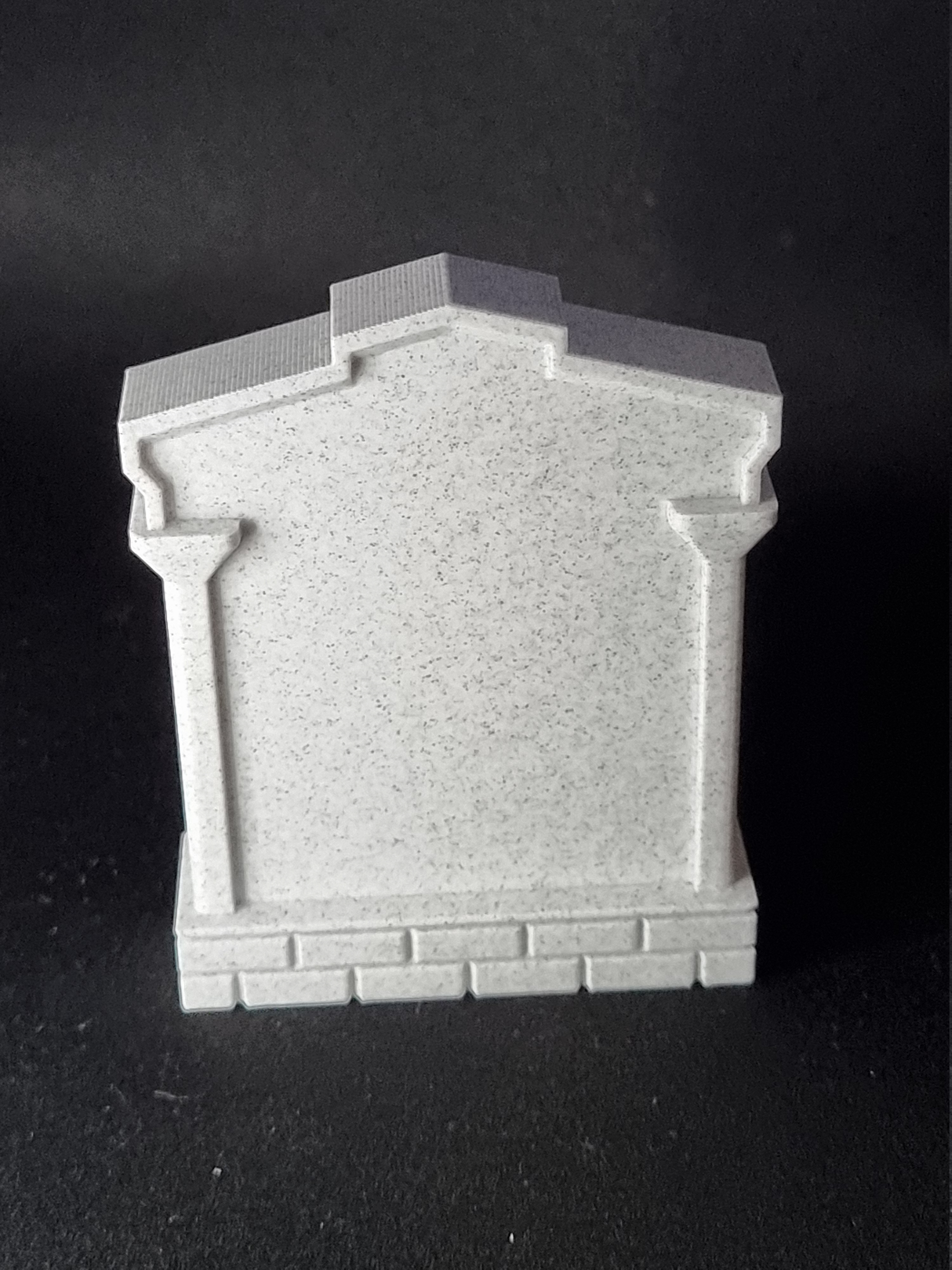 Blank tombstone