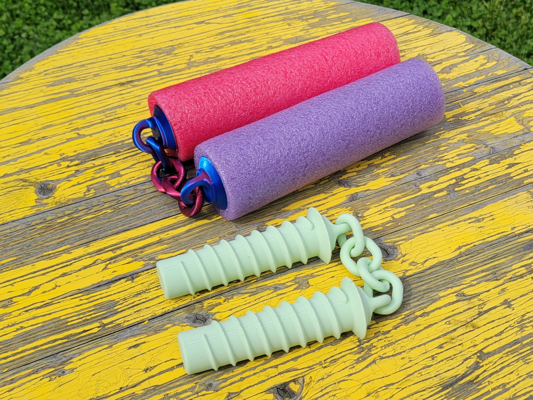 Pool Noodle Nunchuku