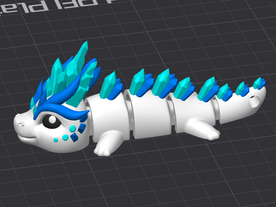 Ice Dragon - More Crystals Version - Drak