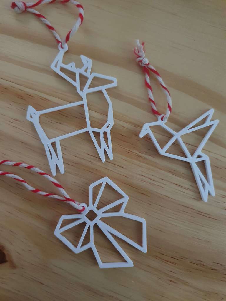 Origami Christmas Ornaments