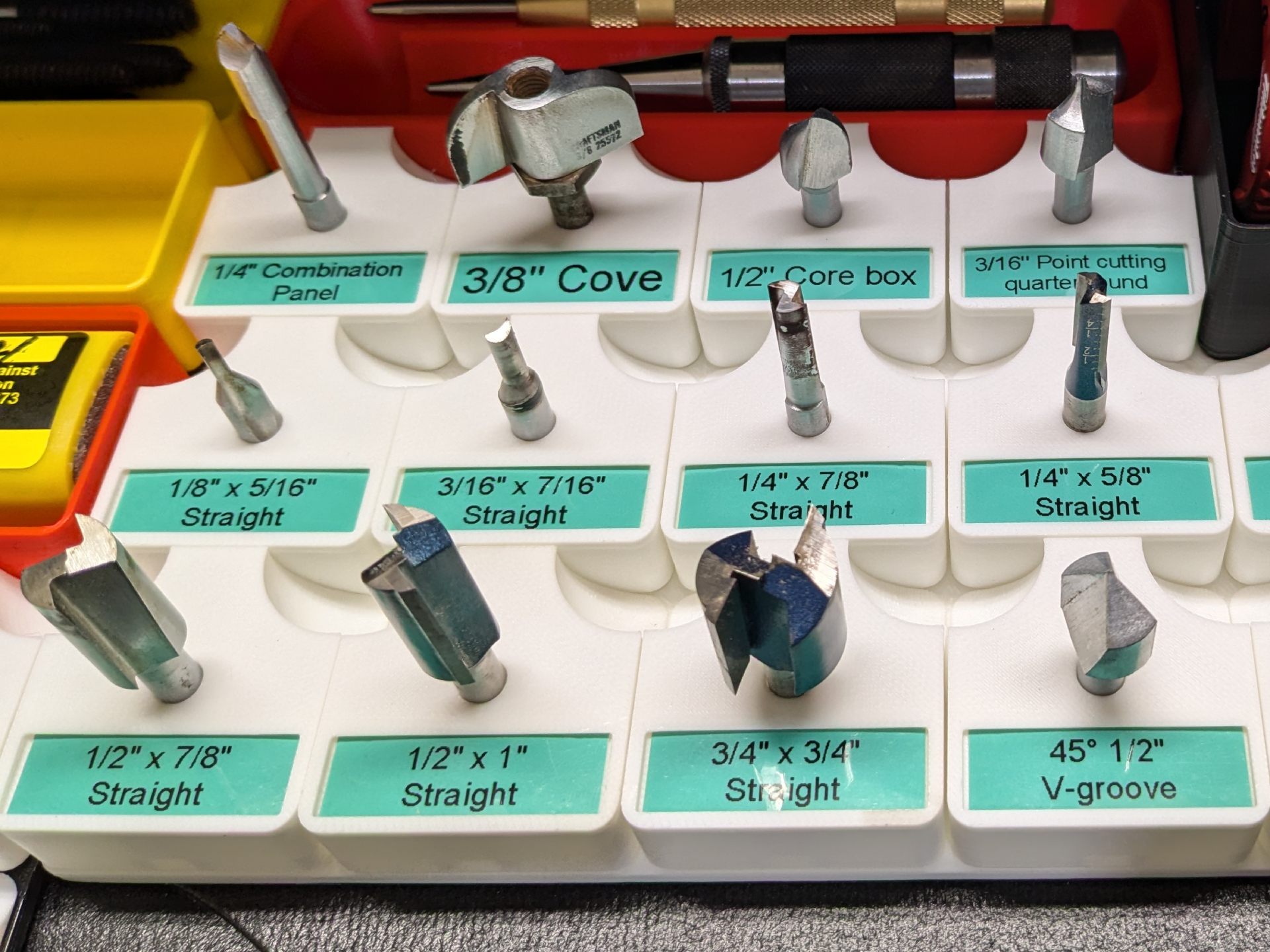 Gridfinity router bit holder