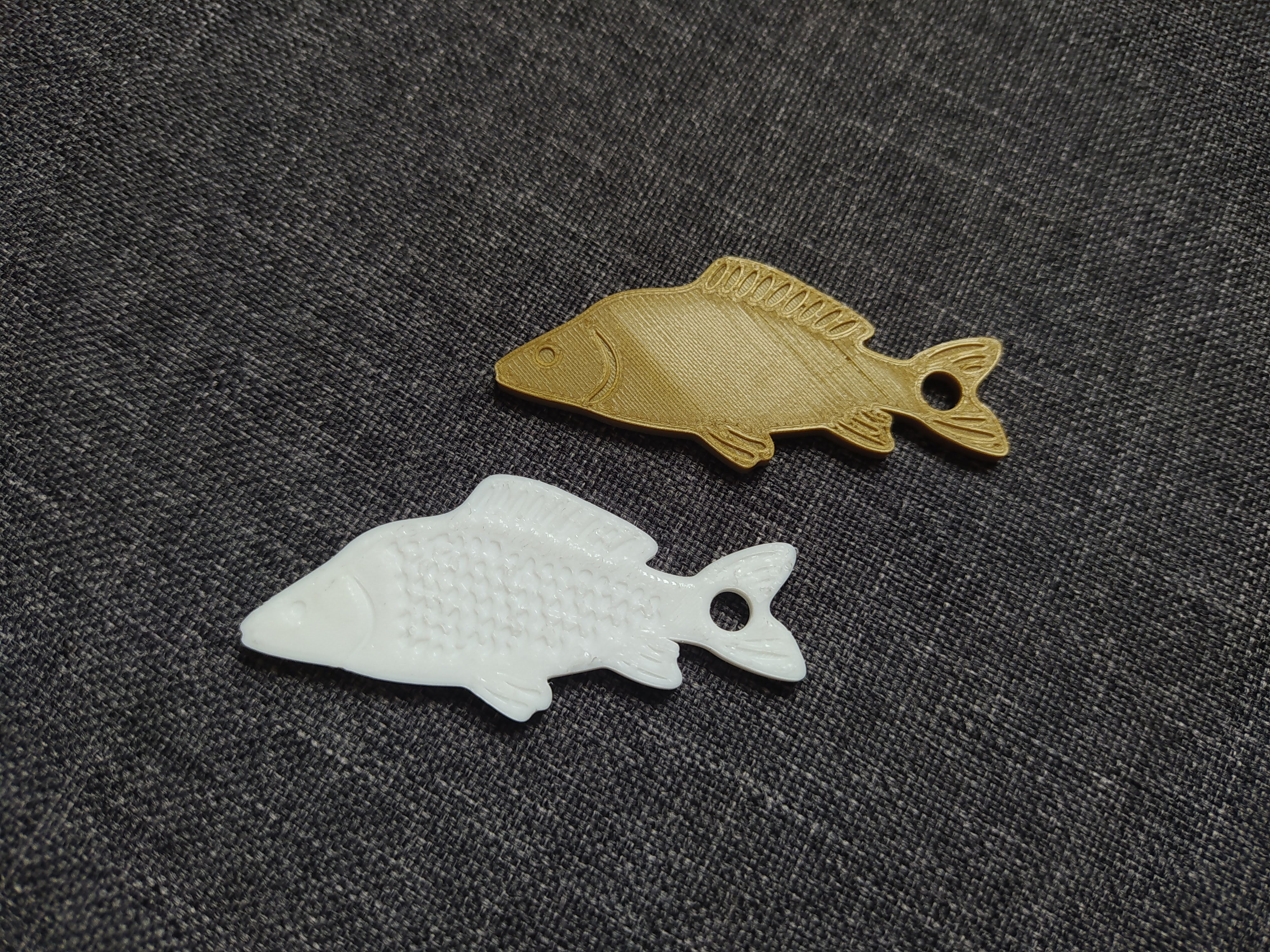 Christmas carp - keychain / Vánoční kapr - přívěšek