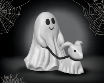 Ghost Walking Dog