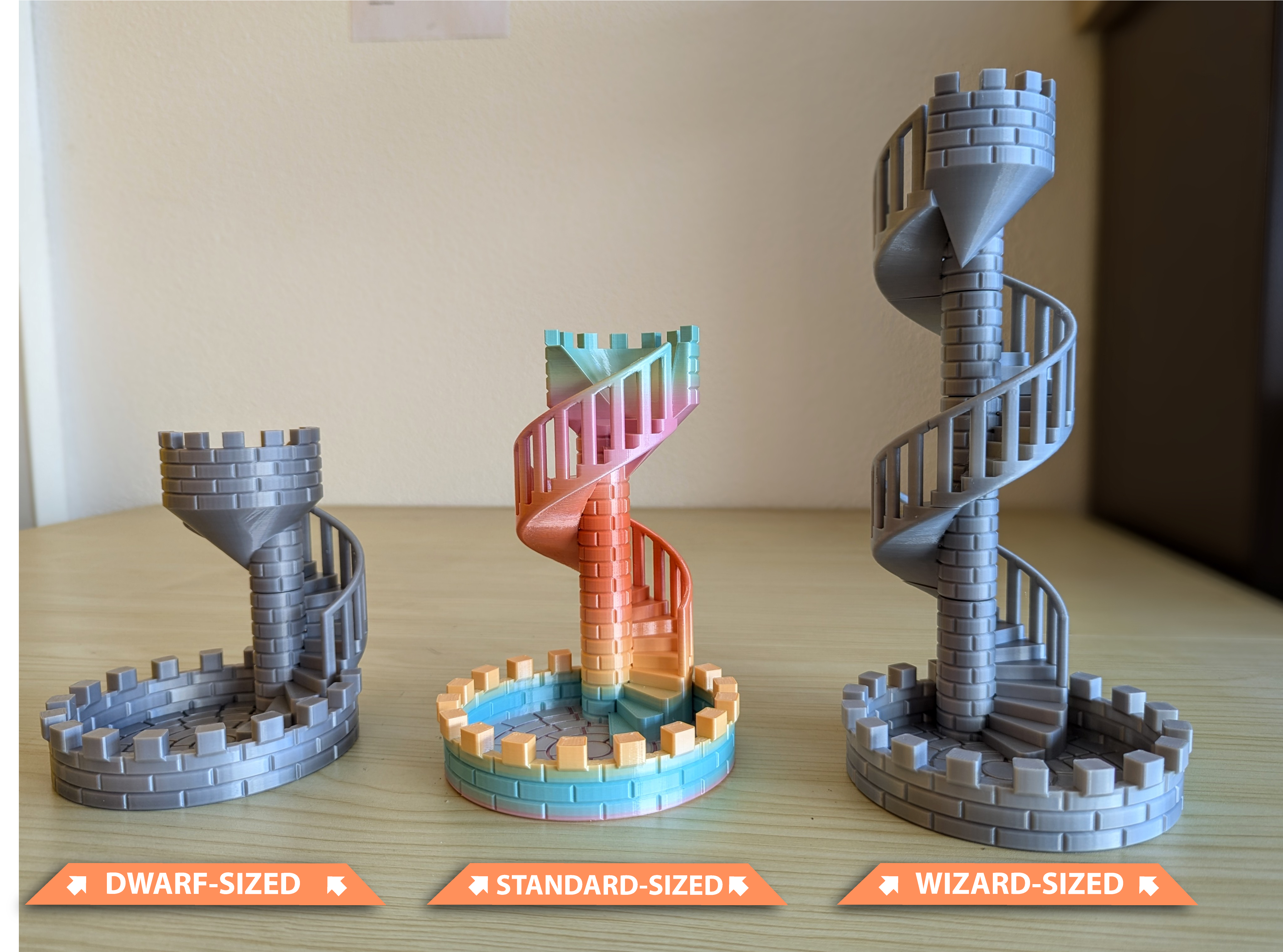 Modular Dice Tower Castle Stairs