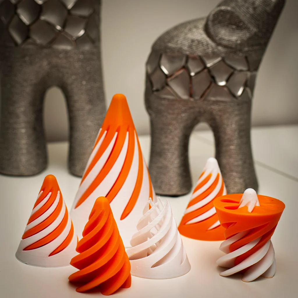 Fidget spiral cone