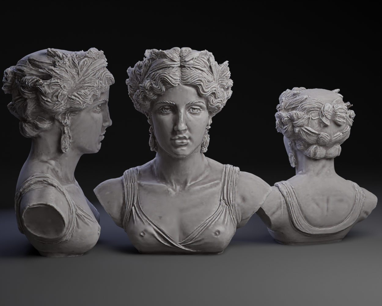 Greek Goddess Bust