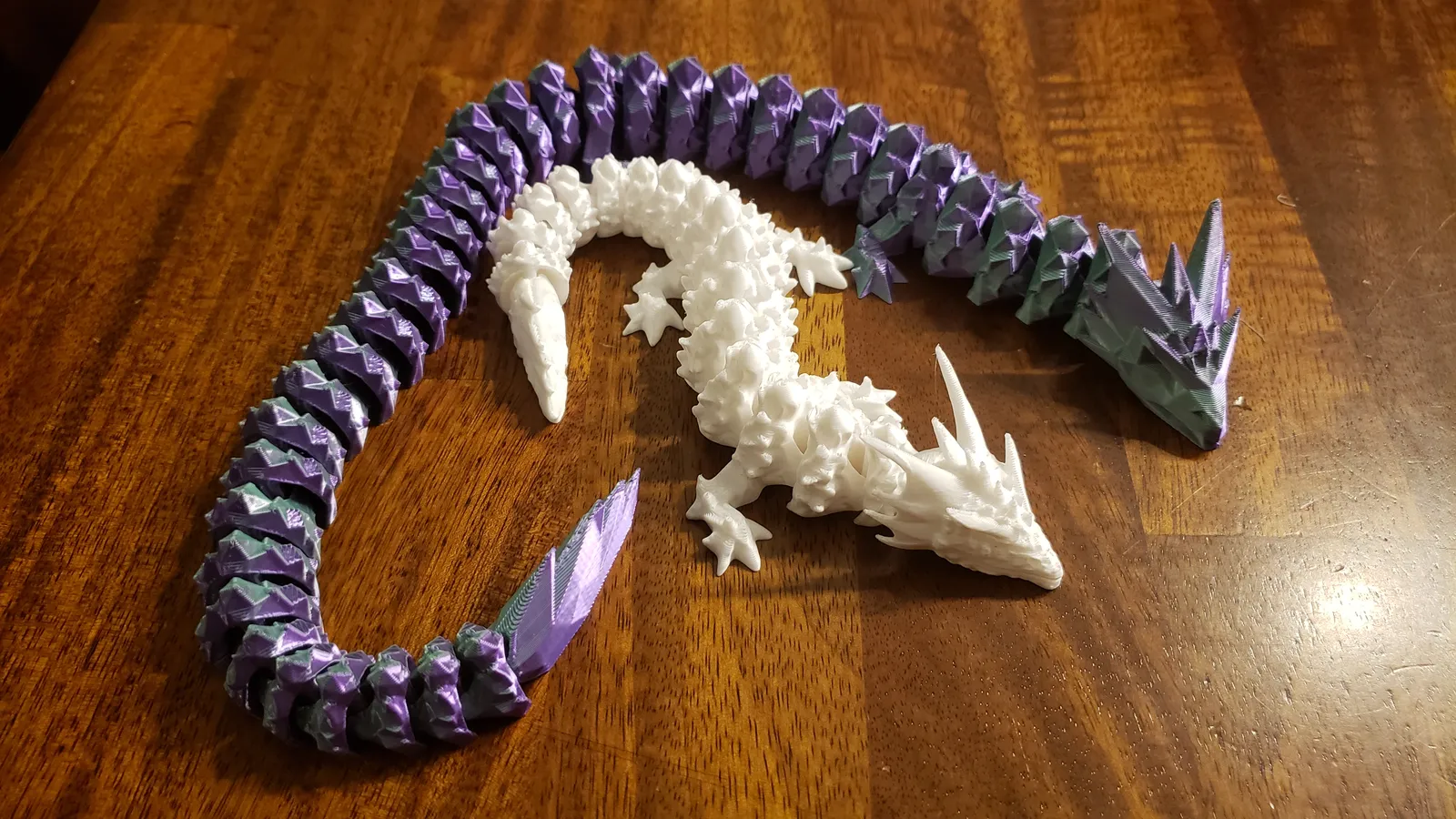 Articulated Spirit Dragon with witch hat